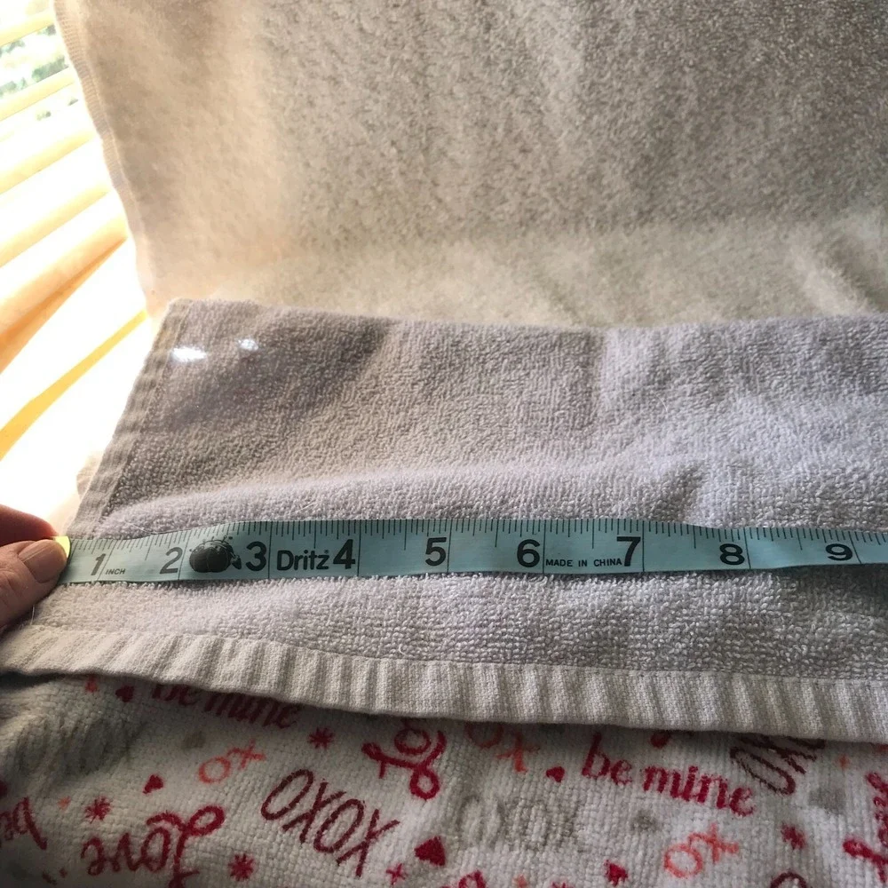 Valentine - Love, Hugs and Kisses, Be Mine Hand Towel- 16 X 23